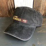 Hermosa Beach HERMOSA AVE - 6 Panel Low Profile Style Dad Hat with Velcro Closure - Charcoal Grey