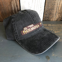 Hermosa Beach HERMOSA AVE - 6 Panel Low Profile Style Dad Hat with Velcro Closure - Charcoal Grey