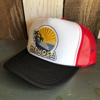 Hermosa Beach FIESTA Trucker Hat - Black/White/Red