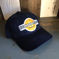 Hermosa Beach HIGH HEAT - 5 Panel Low Profile Style Dad Hat with Velcro Closure - Navy