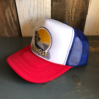Hermosa Beach FIESTA Trucker Hat - Red/White/Royal Blue