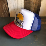 Hermosa Beach FIESTA Trucker Hat - Red/White/Royal Blue