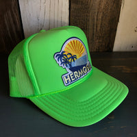 Hermosa Beach FIESTA Trucker Hat - Neon Green