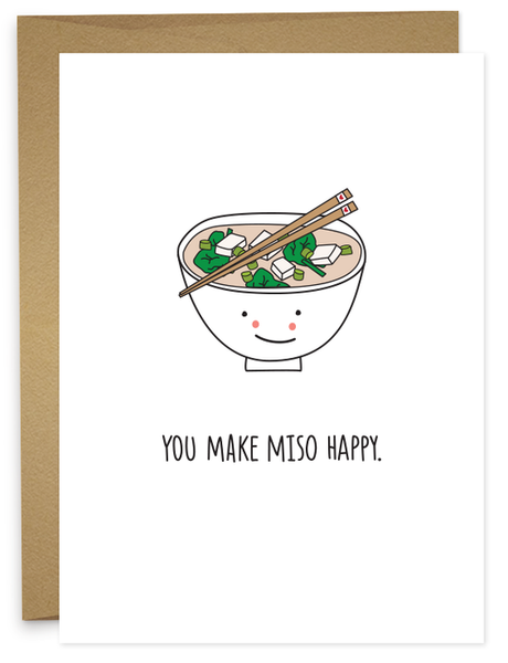 MISO HAPPY Greeting Card