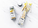 Hooray All Day Colorful Wooden Matches Glass Bottle