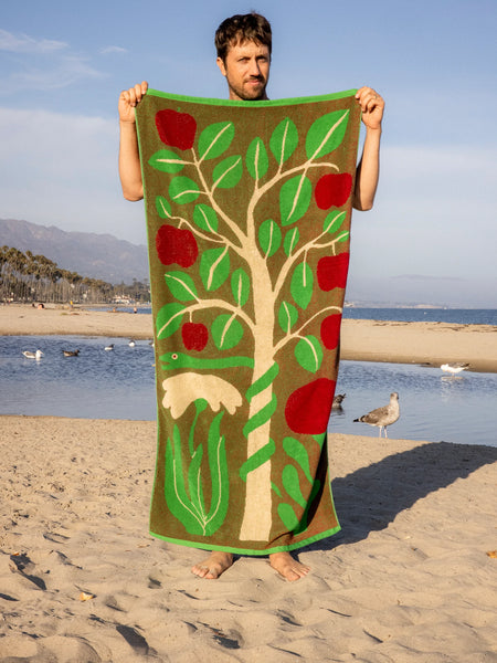 Garden of Eden Towel - Green Multi