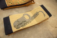 Sax on the Beach Towel - Navy