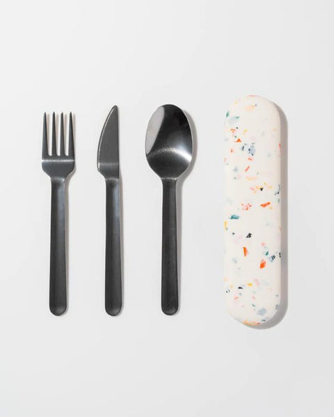 Porter Utensil Set - Cream Terrazzo
