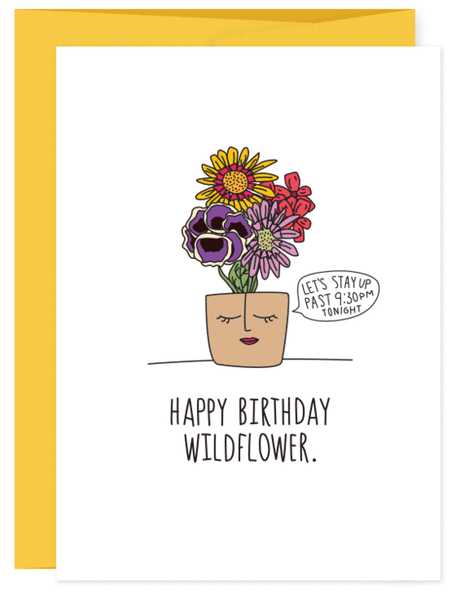 HAPPY BIRTHDAY MY WILDFLOWER Greeting Card