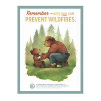 Prevent Wildfires - 12x16 Poster