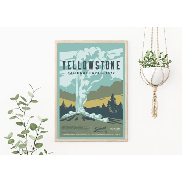 Yellowstone National Park - 12x16 Poster