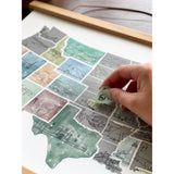 Illustrated US Scratch Off Map