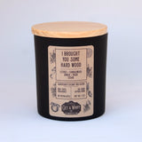 I Brought You Hard Wood | Sandalwood & Musk Wood Wick Candle | Coconut Wax Candle | Jar Candle || 7.3 oz