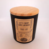 Let's Snort Some Lavender | Lavender Wood Wick Candle | Lavender Candle | Crackling Candle | Coconut Wax Candle | Jar Candle | Glass Candle || 7.3 oz