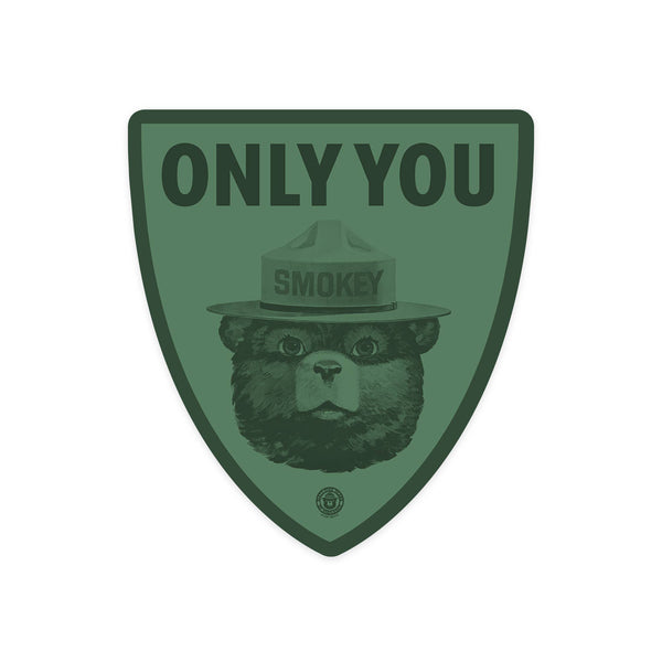 ONLY YOU :: Smokey Bear - Die-cut Sticker