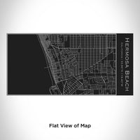 Hermosa Beach Map 17oz Insulated Bottle in Matte Black