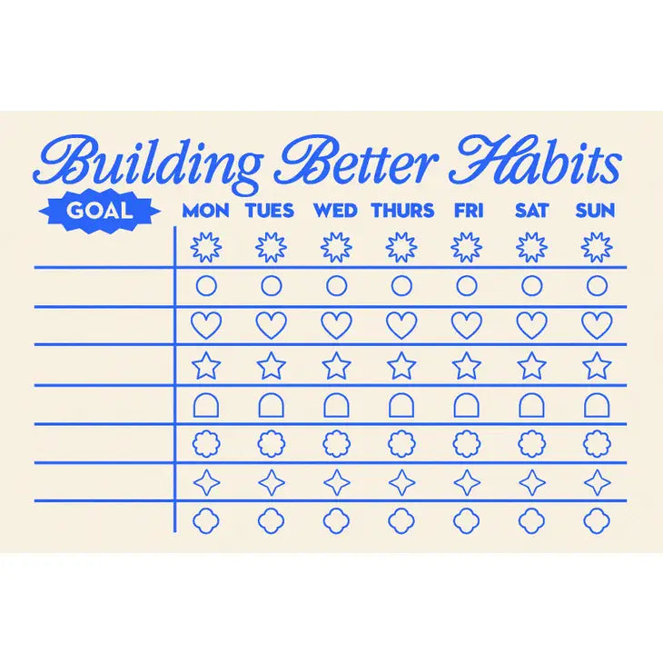Building Better Habits Tracker Notepad ♡ – Wicked+ General Store