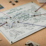 National Parks Map - 12x16 Poster
