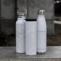 Hermosa Beach Map 17oz Tumbler in Matte White