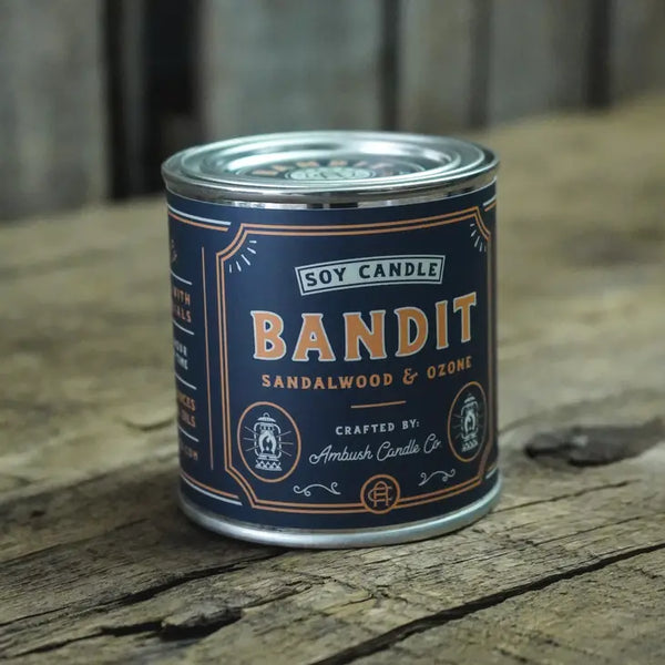 Bandit | Sandalwood + Ozone 8oz Soy Candle