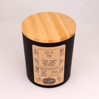 Let it Tea | White Tea Wood Wick Candle | Spa Candle | Crackling Candle | Coconut Wax Candle | Jar Candle | Glass Candle || 7.3 oz