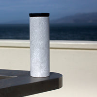 Hermosa Beach Map 17oz Tumbler in Matte White