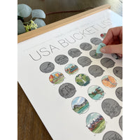 US Bucket List Scratch Off