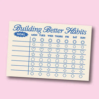 Building Better Habits Tracker Notepad ♡