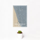 Hermosa Beach Afternoon Map Print - 12x18 Poster