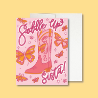 Saddle Up Sista Card