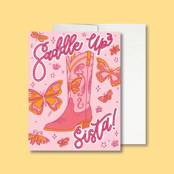 Saddle Up Sista Card
