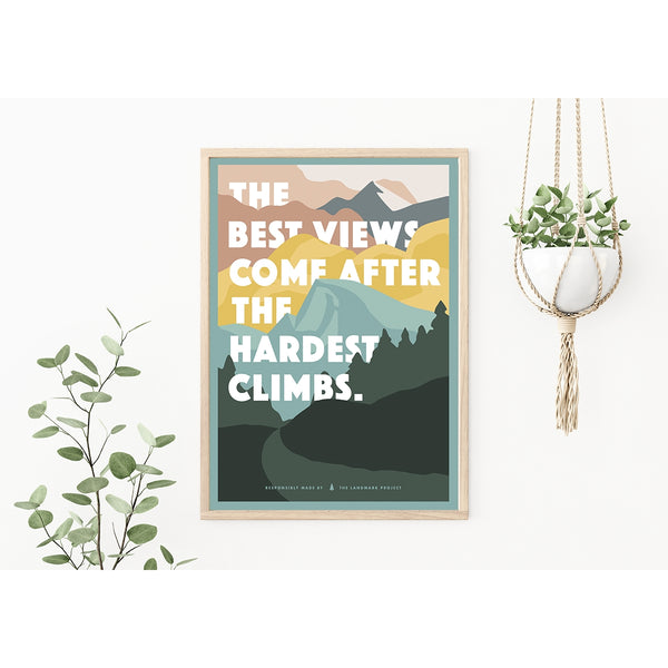 Hardest Climb - 12x16 Poster