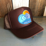 Hermosa Beach TUBULAR High Crown Trucker Hat - Brown