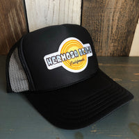 Hermosa Beach HIGH HEAT High Crown Trucker Hat - Black