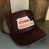 Hermosa Beach WOODIE High Crown Trucker Hat - Brown