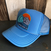 Hermosa Beach TUBULAR High Crown Trucker Hat - Col. Blue