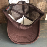 Utah's Arches National Park High Crown Trucker Hat - Brown