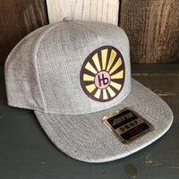 Hermosa Beach SUNBEAMS Premium 5-Panel Mid Profile Snapback Hat - Grey