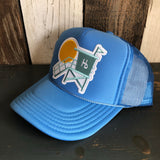 Hermosa Beach LIFEGUARD TOWER High Crown Trucker Hat- Col. Blue