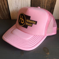 Hermosa Beach THE NEW STYLE High Crown Trucker Hat - Pink