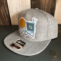 Hermosa Beach LIFEGUARD TOWER Premium 5-Panel Mid Profile Snapback Hat - Grey