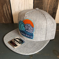 Hermosa Beach TUBULAR Premium 5-Panel Mid Profile Snapback Hat - Grey
