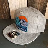 Hermosa Beach TUBULAR Premium 5-Panel Mid Profile Snapback Hat - Grey
