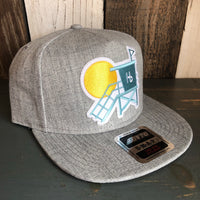 Hermosa Beach LIFEGUARD TOWER Premium 5-Panel Mid Profile Snapback Hat - Grey