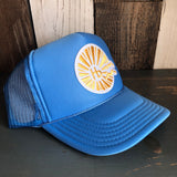 Hermosa Beach CLASSIC LOGO High Crown Trucker Hat - Col. Blue
