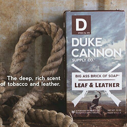 BIG ASS BRICK OF MANLY SOAP - LEAF & LEATHER