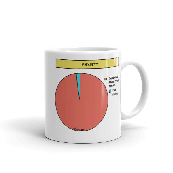 ANXIETY PIE CHART — MUG